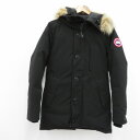 【中古】CANADA GOOSE｜カナダグース Jasper Parka ジャスパーパーカ ダウン コート ジャケット ブラック サイズ：XS【f108】