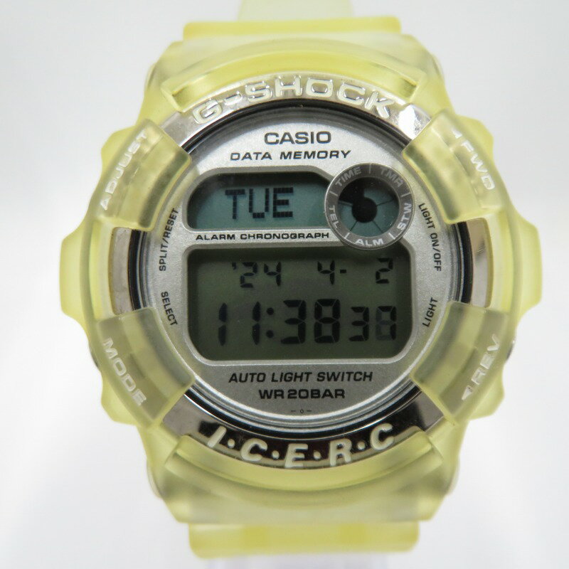 【中古】CASIO｜カシオ G-SHOCK ジーショック イルカ・クジラ デジタル 腕時計 DW-9200K イエロー【f131】