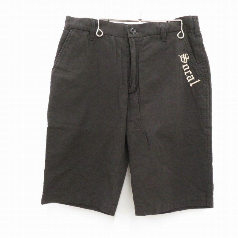 【中古】GANGSTERVILLE｜ギャングスタービル SOCAL - SHORTS ネップシャンブレーショーツ ショートパンツ GSV-19-SS-23 ブラック サイズ：S【f107】