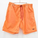 【中古】NANGA｜ナンガ NYLON TUSSER EASY SHORTS ナイロンタッサー イージーショーツ ショートパンツ NW2321-1i512 オレンジ サイズ：L【f107】