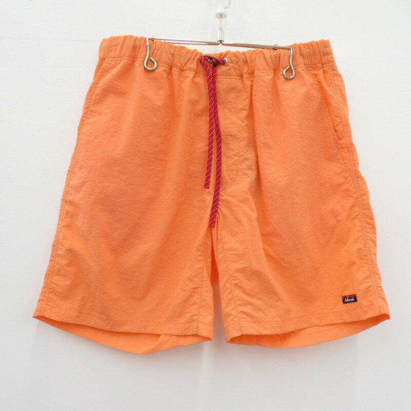 【中古】NANGA｜ナンガ NYLON TUSSER EASY SHORTS ナイロンタッサー イージーショーツ ショートパンツ NW2321-1i512 オレンジ サイズ：L【f107】