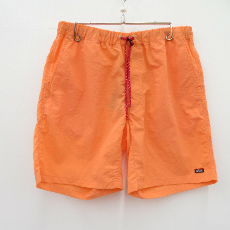 【中古】NANGA｜ナンガ NYLON TUSSER EASY SHORTS ナイロンタッサー イージーショーツ ショートパンツ NW2321-1i512 オレンジ サイズ：L【f107】