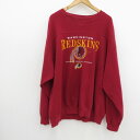 【中古】Lee|リー WASHINGTON REDSKINS ワシントンレッドスキン スウェット 90s ヴィンテージ レッド サイズ:-【f105】(4)