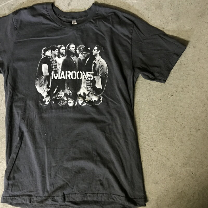 00年代 MAROON5 プリントTシャツ American Apparel製 2016【ヴィンテージ ビンテージ】【アメリカ古着】【中古 USED 古着】