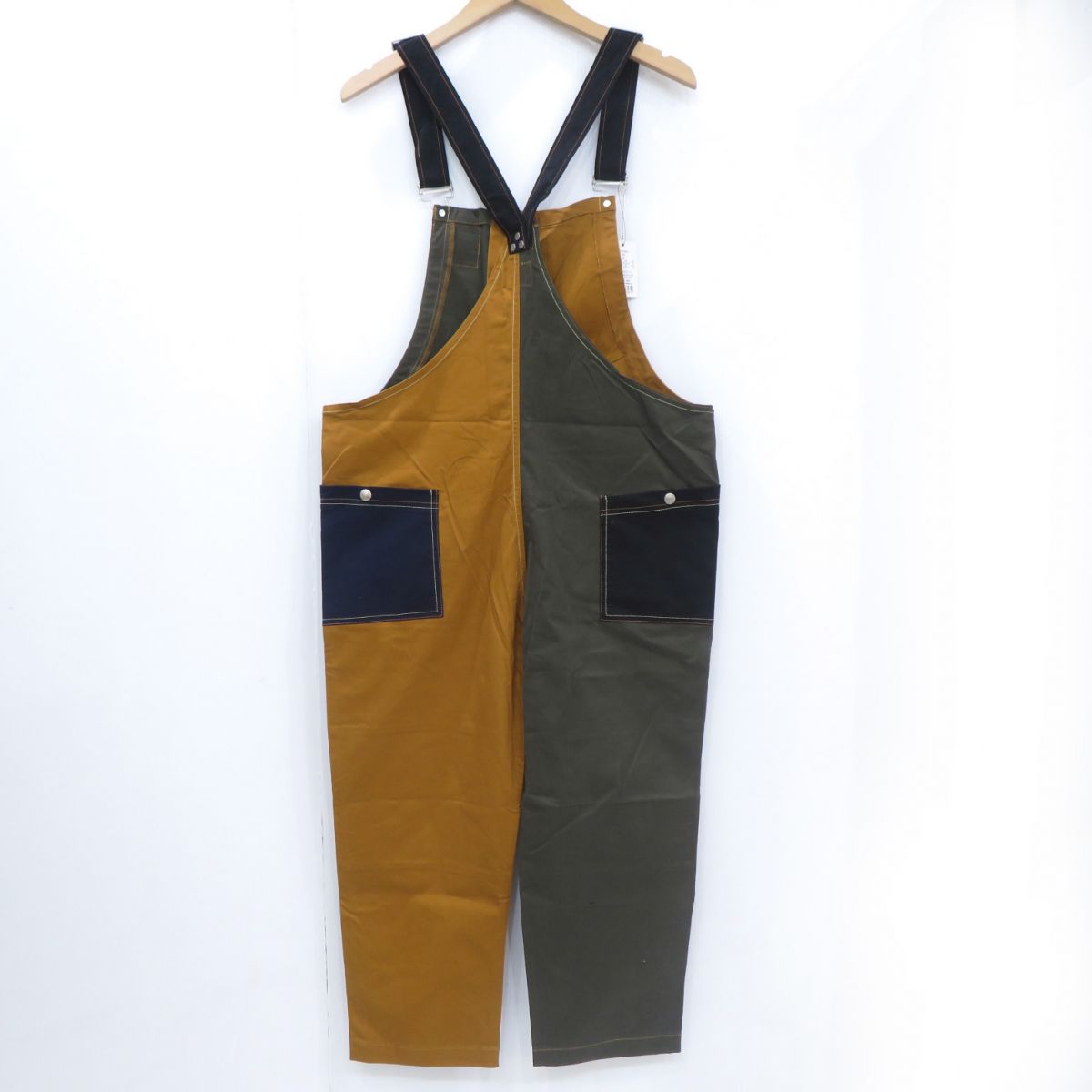 gym master ジムマスター ストレッチ ピケ オーバーオール サロペット G157652 Mサイズ ※中古美品