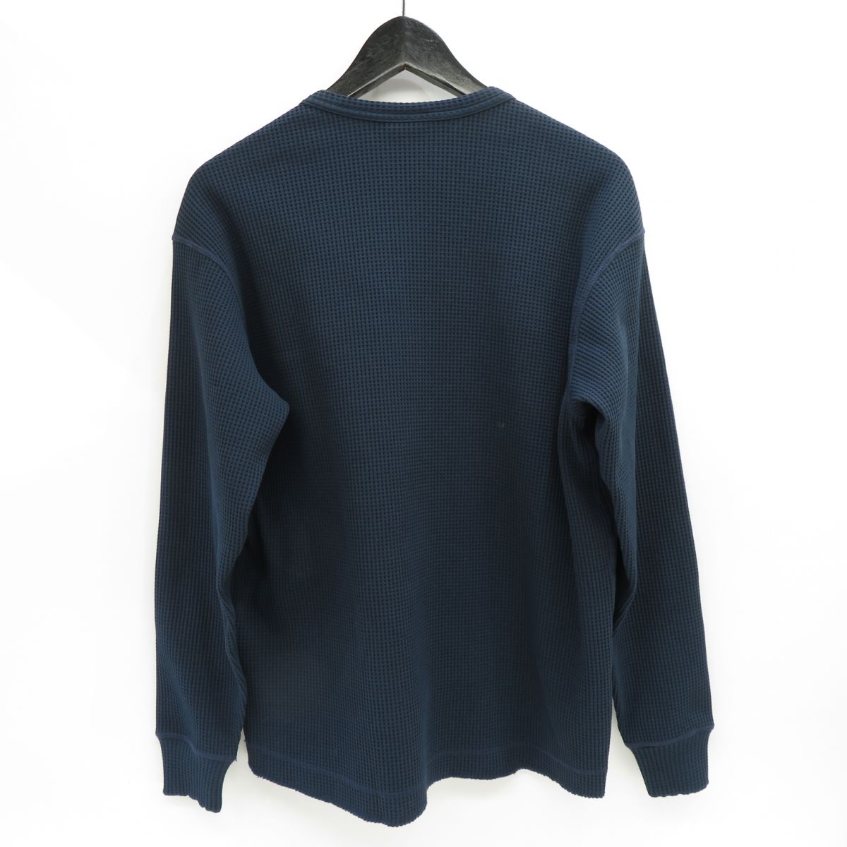 THE NORTH FACE ノースフェイス L/S STRETCH WAFFLE CREW ストレッチワッフルクルー 長袖Tシャツ Mサイズ ネイビー ※中古