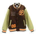 【未使用】BlackEyePatch ブラックアイパッチ 22SS VARSITY JACKET スタジャン BEPFW210T15 Lサイズ ブラウン