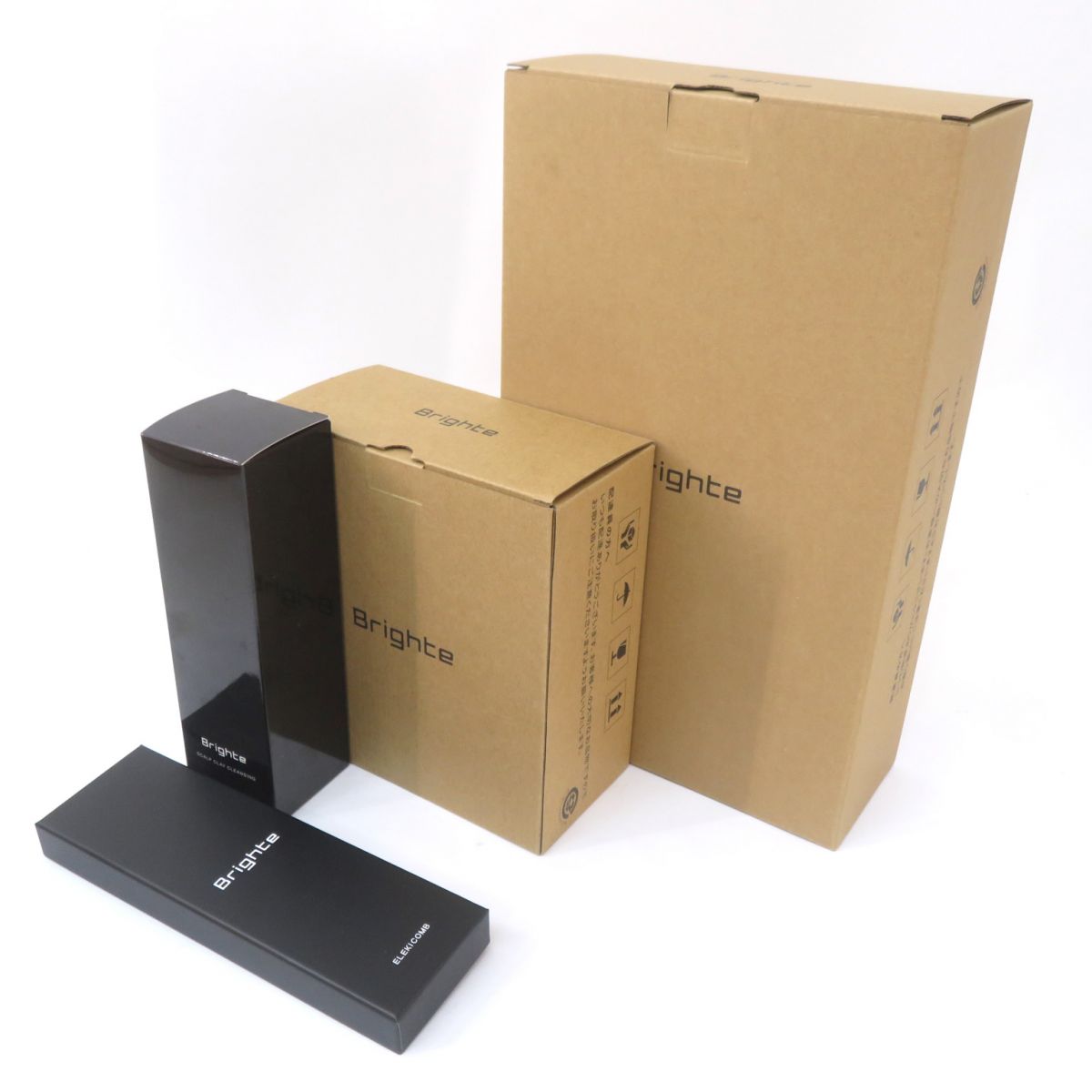 【未使用】Brighte ブライト シャワードライヤー 専用スタンド エレキコーム スカルプクレイクレンジング 計4点セット