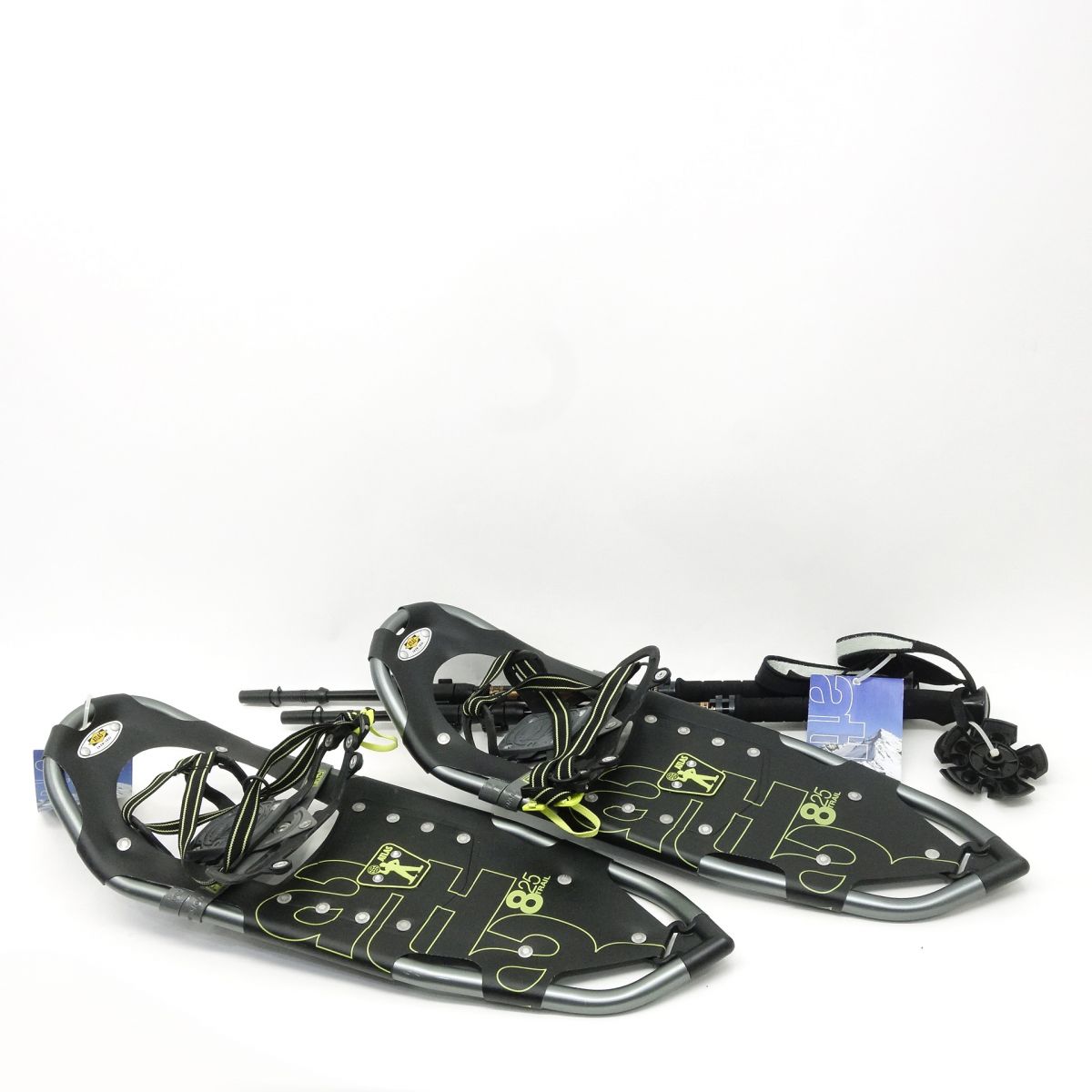 ATLAS/アトラス スノーシュー 825TRAIL スノーポール付き タグ付き アウトドア ※中古