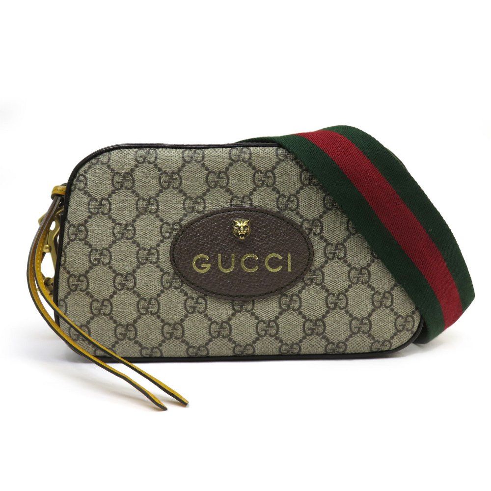 GUCCI グッチ GGスプリーム ネオヴィンテージ ショルダーバッグ 476466 タイガーヘッド メッセンジャーバッグ