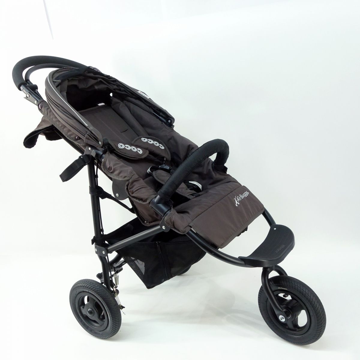 AIRBUGGY/エアバギー 3輪ベビーカー ココブレーキ ブラウン ハンドブレーキ ※中古