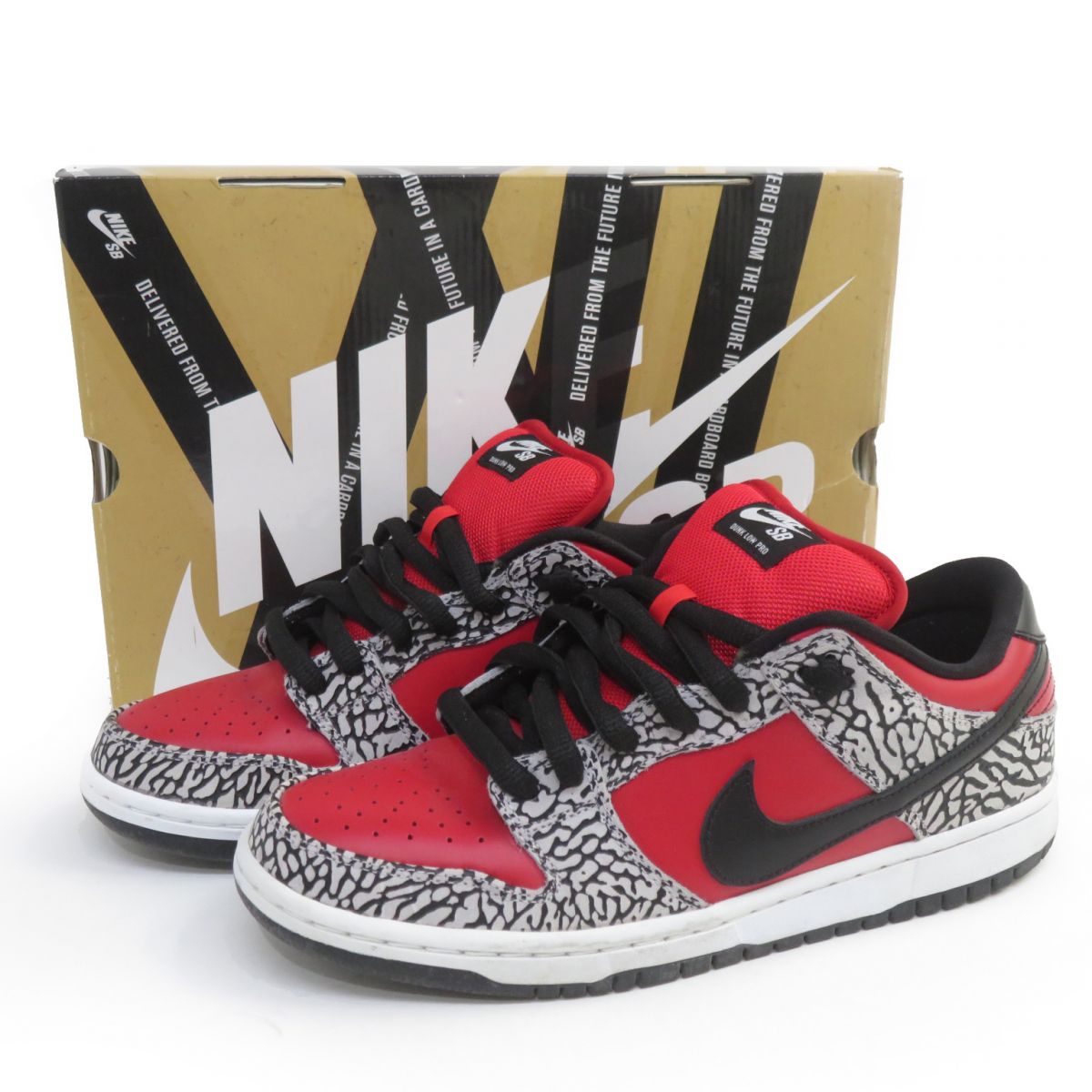 Supreme × NIKE シュプリーム ナイキ DUNK LOW PREMIUM SB ダンク ロー プレミアム 313170-600 US9.5 27.5cm 箱有 ※中古