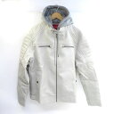 GUESS ゲス フェイクレザー ジャケット フード付き Lサイズ ※中古(4)