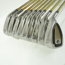 つるやゴルフ GOLDEN PRIX ELASTIC STEEL HEAD アイアン 3〜9、P、S 9本セット ゴルフクラブ ※中古