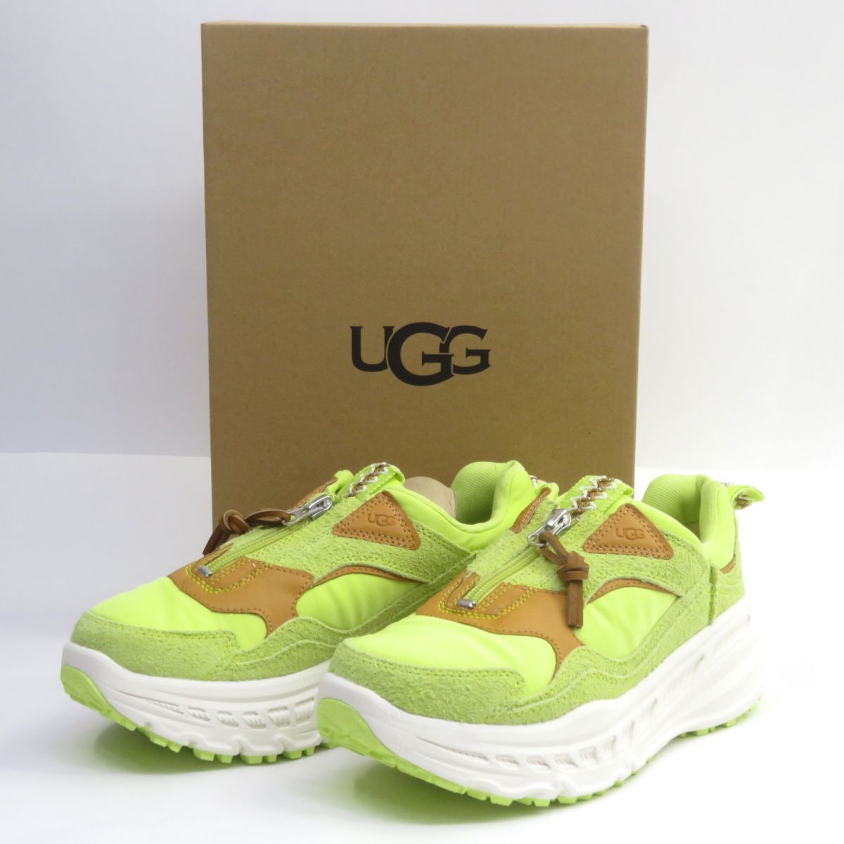 UGG アグ W CA805 ZIP POLLEN ジップ スニーカー 118363 US9 26cm 箱有 ※中古美品