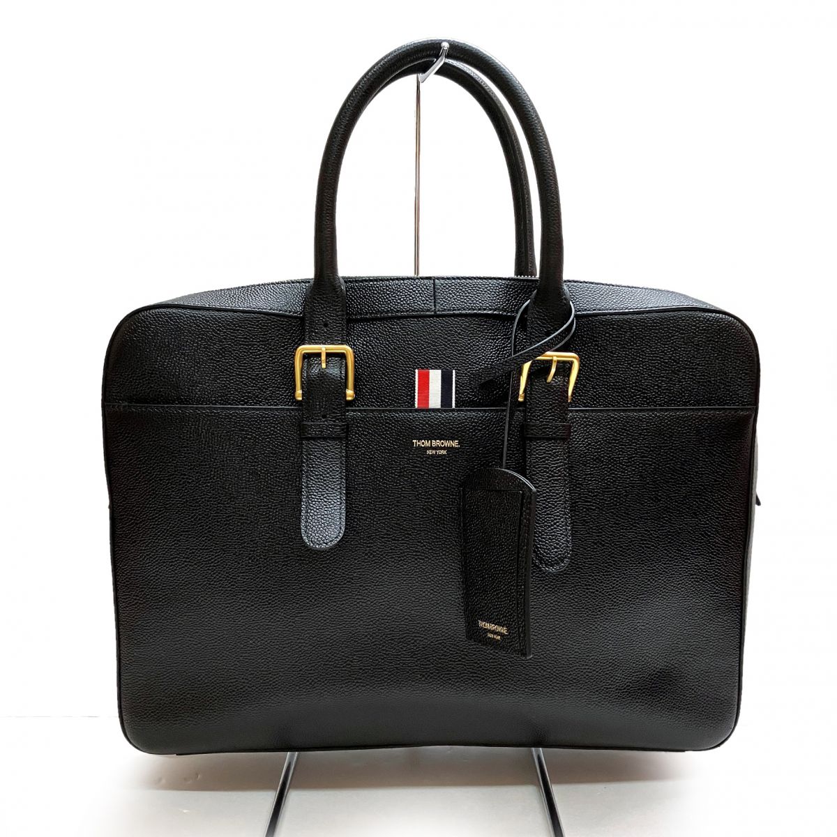 ★THOM BROWNE★ペブルグレーンバー革トートバッグ 楽天市場】THOM BROWNE(バッグ|バッグ・小物・ブランド雑貨