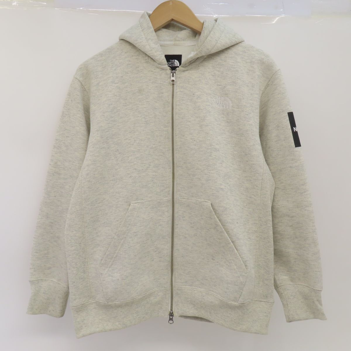 THE NORTH FACE ノースフェイス Square Logo FullZip スクエアロゴフルジップパーカー NT61836 Sサイズ ※中古