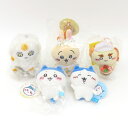 グレイ・パーカー・サービス ハチワレ・うさぎ・シーサー・あのこ マスコット 5点 セット ※現状品