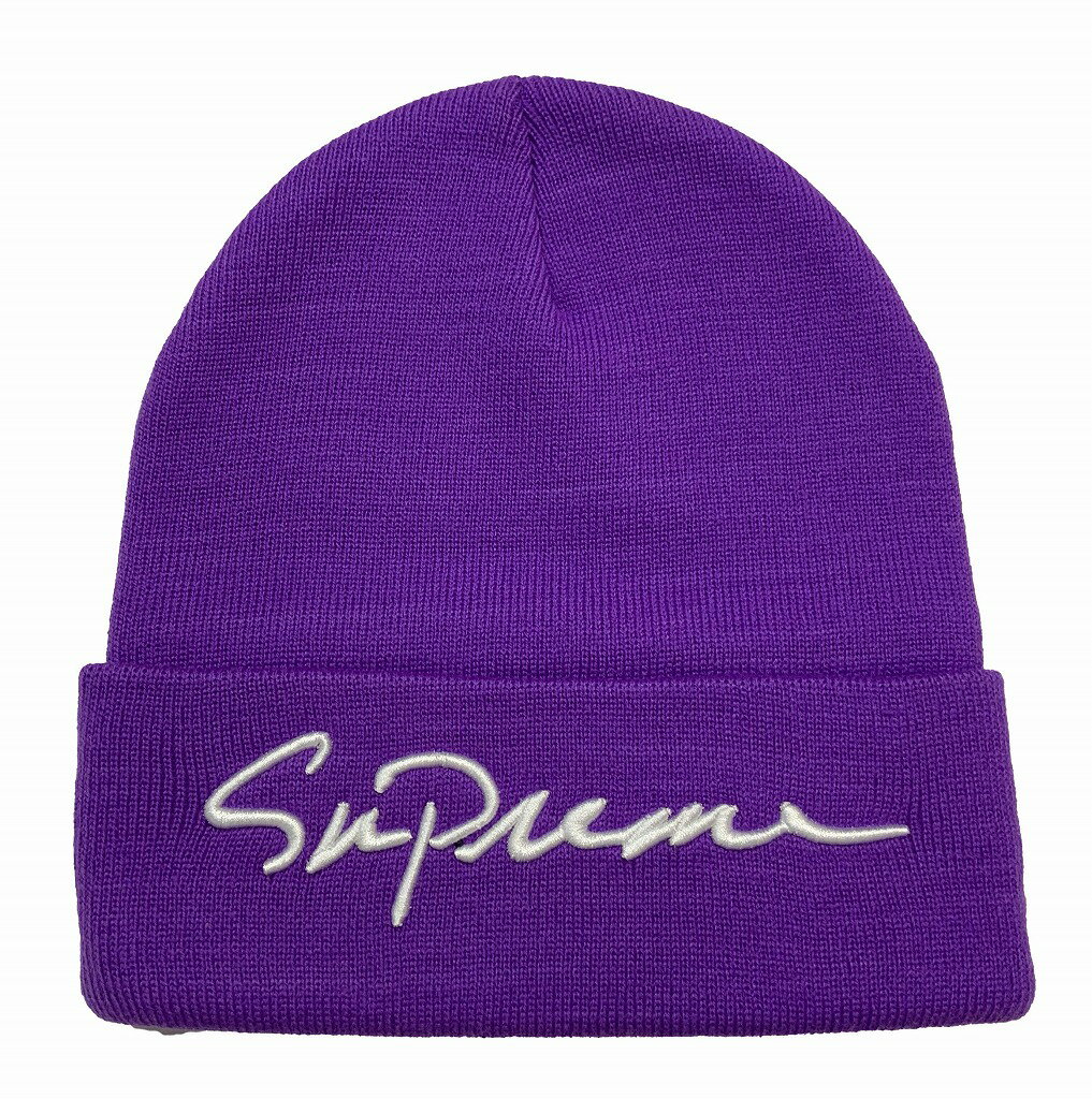 【中古】Supreme 18AW Classic Script Beanie シュプリーム クラシック スクリプトロゴ ビーニー ニット帽【大村店】