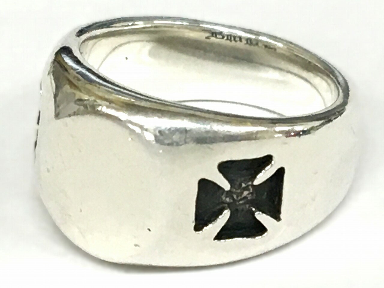 【中古】Bill Wall Leather(ビルウォールレザー)BEAMS スモール シグネット リング 指輪 925 シルバー 8号【長崎時津店】