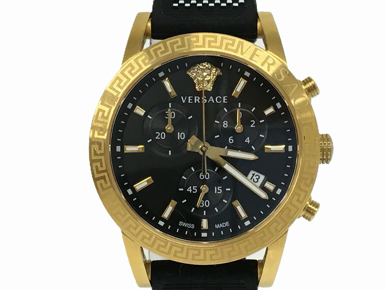 【中古】VERSACE(ヴェルサーチ)VEKB220006550387 SPORT TECH COLLECTION クロノグラフ アナログ クォーツ 腕時計【長崎時津店】