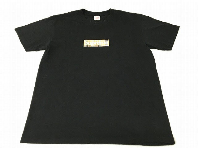 Supreme/Burberry Box Logo Tee "Black" シュプリーム バーバリー ボックスロゴ 半袖Tシャツ ブラック Mサイズ