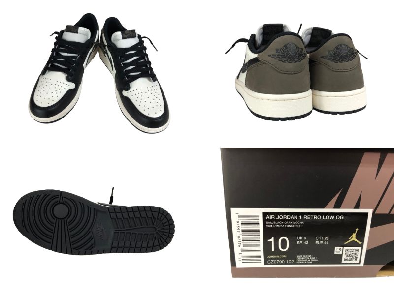 【中古】NIKE AIR JORDAN 1 RETRO LOW OG "Mocha" CZ0790-102 28.0cm "ナイキ エア ジョーダン 1 レトロ ローモカ スニーカー"【広田店】