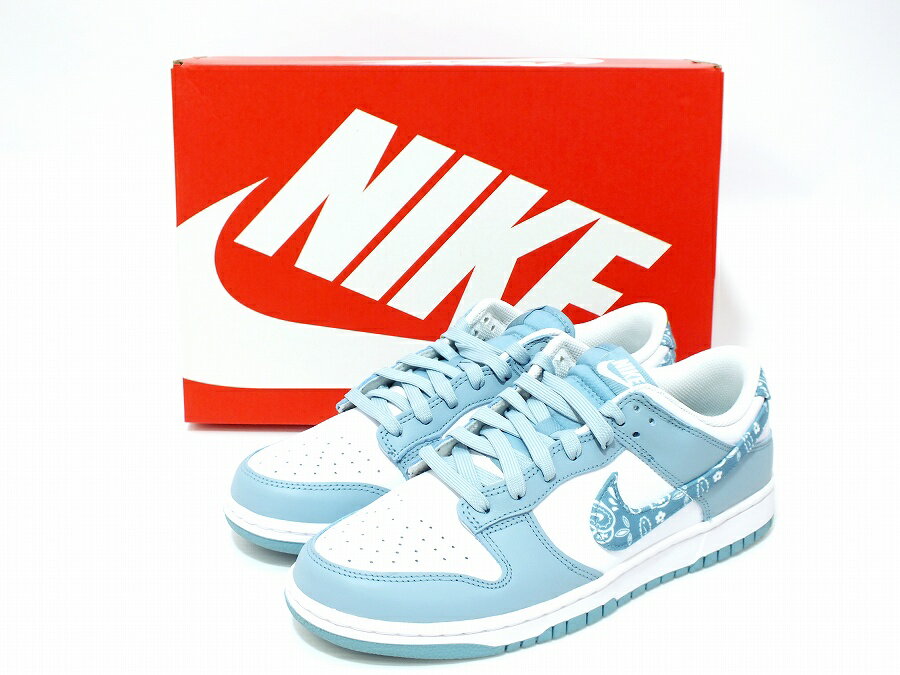 【未使用】 Nike WMNS Dunk Low ESS Blue Paisley DH4401-101 28cm ナイキ ウィメンズ ダンク ロー ESS ブルーペイズリー スニーカー【鹿屋店】