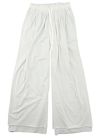 【未使用】ANCELLM “アンセルム” 25AW DRAPE WIDE EASY CUT SLACKS ドレープ ワイド イージー カット スラックス レイヤードパンツ タグ付き ANC-PT88 サイズ1 ホワイト【鹿児島店】