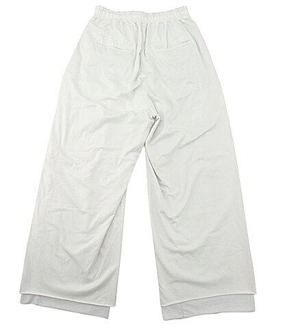 【未使用】ANCELLM “アンセルム” 25AW DRAPE WIDE EASY CUT SLACKS ドレープ ワイド イージー カット スラックス レイヤードパンツ タグ付き ANC-PT88 サイズ1 ホワイト【鹿児島店】