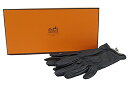 【中古】HERMES “エルメス” SOYA ソヤ ラムレザー ケリーグローブ 手袋 カデナチャーム シルバー金具 005062G ブラック【鹿児島店】