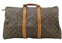 【中古】LOUIS VUITTON “ルイヴィトン” モノグラム キーポル45 ボストンバッグ ECLAIRジップ ヴィンテージ オールド M41428 ブラウン系【鹿児島店】(4)
