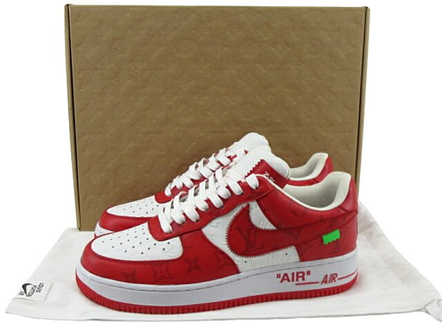【中古】【楽天専売品】LOUIS VUITTON×NIKE “ルイヴィトン×ナイキ” 22SS AIR FORCE 1 LOW BY VIRGIL ABLOH ...
