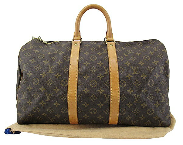 【中古】LOUIS VUITTON “ルイヴィトン” モノグラム キーポル45 ボストンバッグ M41428 ブラウン系【鹿児島店】