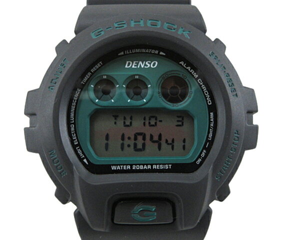 【中古】G-SHOCK “ジーショック” DENSO 60周年記念モデル デンソー アナログウォッチ 腕時計 DW-6900FS ブラック【鹿児島店】