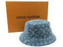 【未使用】LOUIS VUITTON “ルイヴィトン” バケットハット・モノグラム エッセンシャル バケットハット 帽子 モノグラム・ジャガード M78772 デニム【鹿児島店】