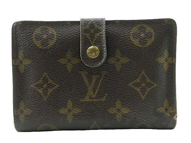 【中古】LOUIS VUITTON “ルイヴィトン” モノグラム ポルトモネ・ビエ ヴィエノワ がま口 ショートウォレット 二つ折り財布 M61663 ブラウン系【鹿児島店】
