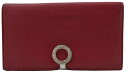 【中古】BVLGARI“ブルガリ”ブルガリブルガリ ロゴクリップ ロングウォレット 長財布 33748 レザー ルビーレッド【鹿児島店】(4)