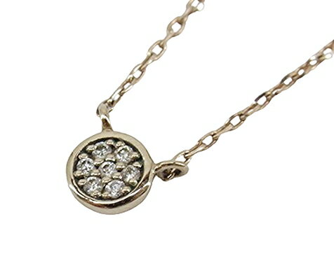 【中古】ete “エテ” K10MPG ブリリアント ダイヤモンド ネックレス ペンダント アクセサリー 761752 ミストピンクゴールド【鹿児島店】のサムネイル