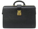 【中古】LOUIS VUITTON “ルイヴィトン” エピ セルヴィエット・フェルモワール ドクターバッグ ブリーフケース ビジネスバッグ M54352 ノワール【鹿児島店】(4)