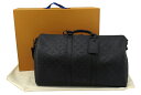 【中古】LOUIS VUITTON “ルイヴィトン” モノグラム・シャドウ キーポル・バンドリエール50 ボストンバッグ M44810 ノワール【鹿児島店】