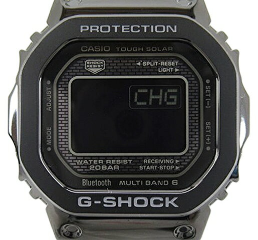 【中古】G-SHOCK “ジーショック” FULL METAL 5000SERIES フルメタル 電波ソーラー モバイルリンク Bluetooth デジタルウォッチ 腕時計 MADE IN JAPAN GMW-B5000GD-1JF ブラック【鹿児島店】