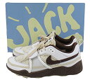 【中古】NIKE×Travis Scott “ナイキ×トラヴィススコット” ZOOM FIELD JAXX "WHITE AND LIGHT CHOCOLATE" ズームフィールドジャックス ホワイト アンド ライトチョコレート HQ3073-100 スニーカー 28.0cm【鹿児島店】