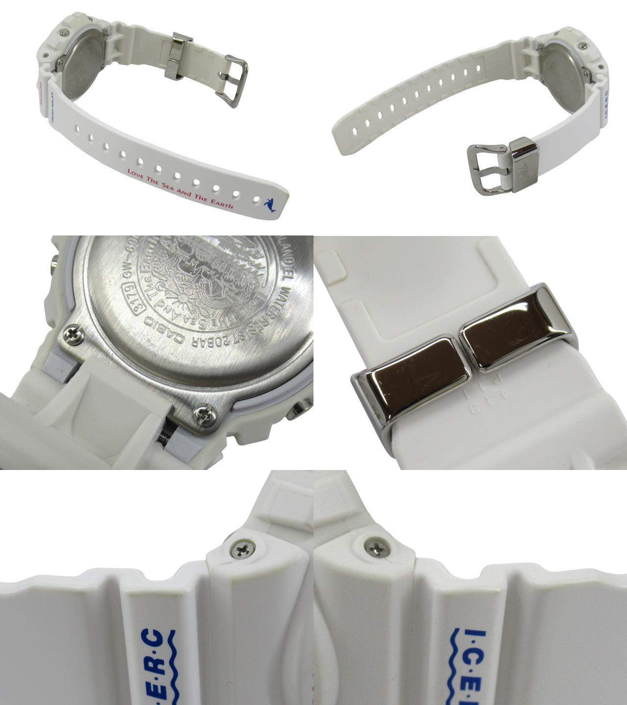 【中古】G-SHOCK “ジーショック” イルクジ 2016年 アイサーチ・ジャパン 電波ソーラー デジタルウォッチ 腕時計 Love The Sea And The Earth GW-6901K-7JR ホワイト【鹿児島店】