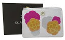 【中古】CLATHAS “クレイサス” ミューラー ショートウォレット 二つ折り財布 L字ファスナー ジップ コインケース カメリア 187022-00 ホワイ...