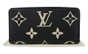 LOUIS VUITTON “ルイヴィトン” モノグラム・アンプラント ジッピー・ウォレット ラウンドファスナー ロングウォレット 長財布 M80481 ブラック/ベージュ