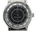 【中古】BVLGARI “ブルガリ” ソロテンポ 29mm ST29S アナログウォッチ レディース クォーツ 腕時計 BVGST29BSSD ブラック×シルバー【鹿児島店】