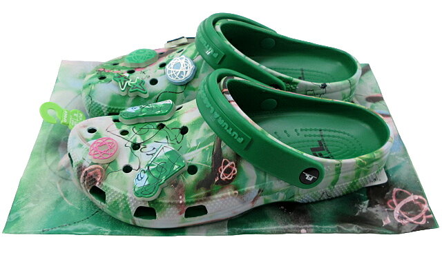 【未使用】CROCS×FUTURA LABORATORIES “クロックス×フューチュラ ラボラトリーズ” CLASSIC RO CLOG クラシック RO クロッグ サンダル US8 209622-3WH 26.0cm【鹿児島店】