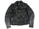 【中古】THE REAL McCOY 039 S “ザ リアルマッコイズ” BUCO J-24 JACKET ブコ ホースハイド ダブルライダース レザージャケット BJ9111 サイズ36 ブラック【鹿児島店】