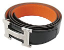 【中古】HERMES “エルメス” ベルトバックル(Hギヨシェ)&レザーベルト(キット) 32 リバーシブル U刻印 H064540CK05/H073967CA...